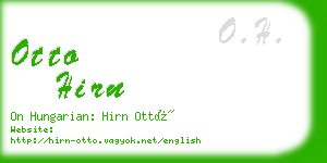 otto hirn business card